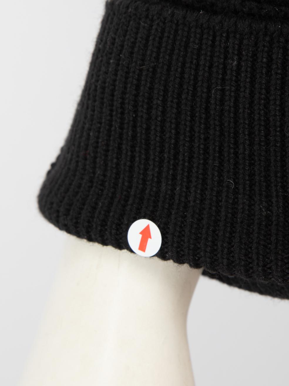 Moncler Black Wool Puffer Panelled Cardigan Size XL 3