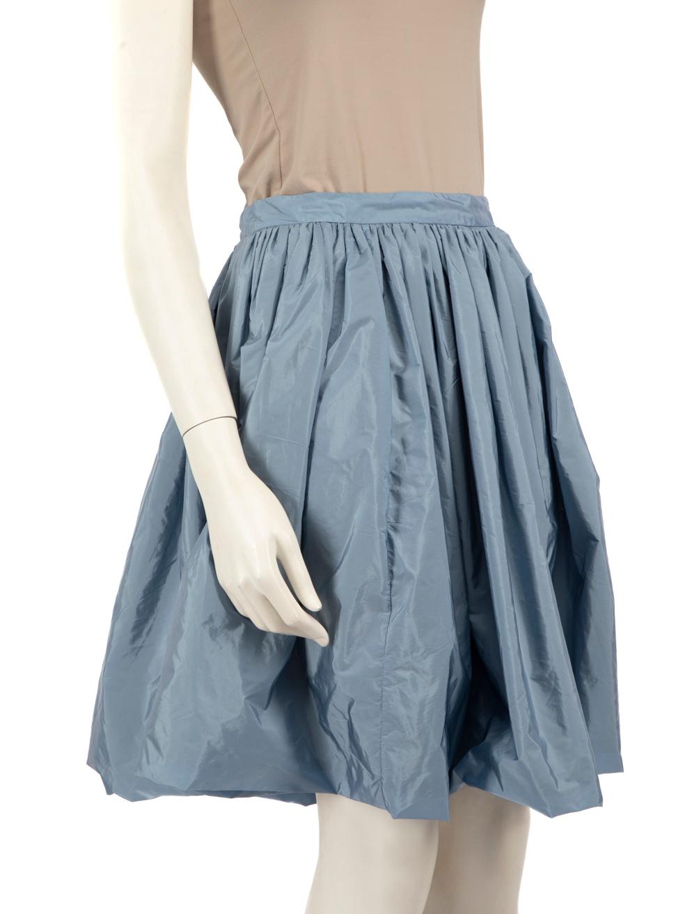 CONDITION is Very good. Hardly any visible wear to skirt evident on this used Moncler designer resale item.
 Details
 Blue
 Synthetic
 Skirt
 Knee-length
 Side button and zip fastening
 
 
 Made in Hungary
 
 Composition
 100% Polyamide
 
 Care