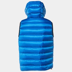 Moncler Blue Nylon Ray Padded Gilet M