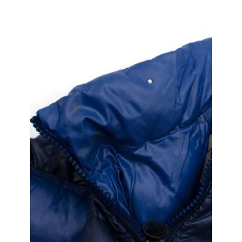 Moncler Blue Puffer Coat For Sale 3