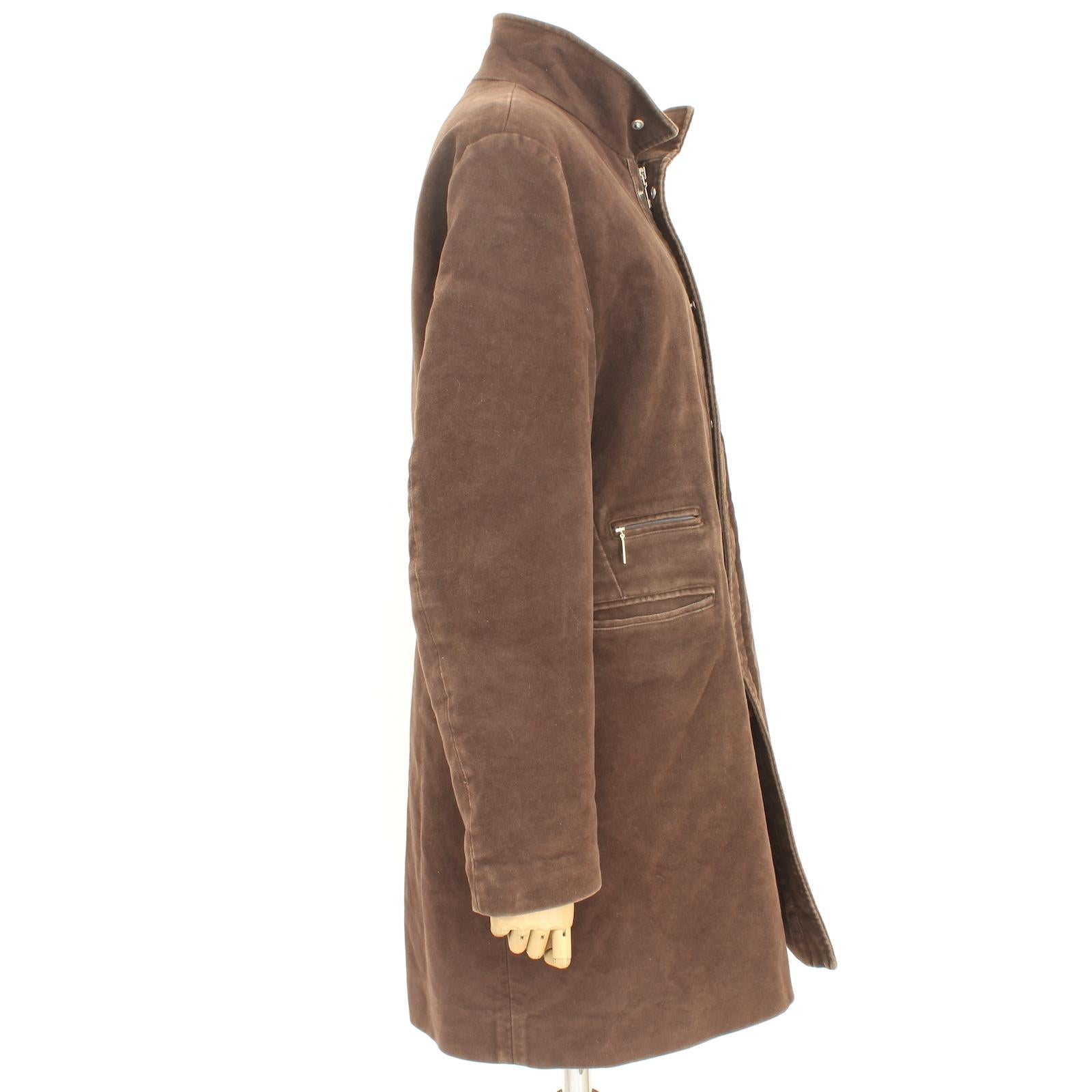 Moncler Brown Long Goose Down Coat 2000s In Excellent Condition For Sale In Brindisi, Bt
