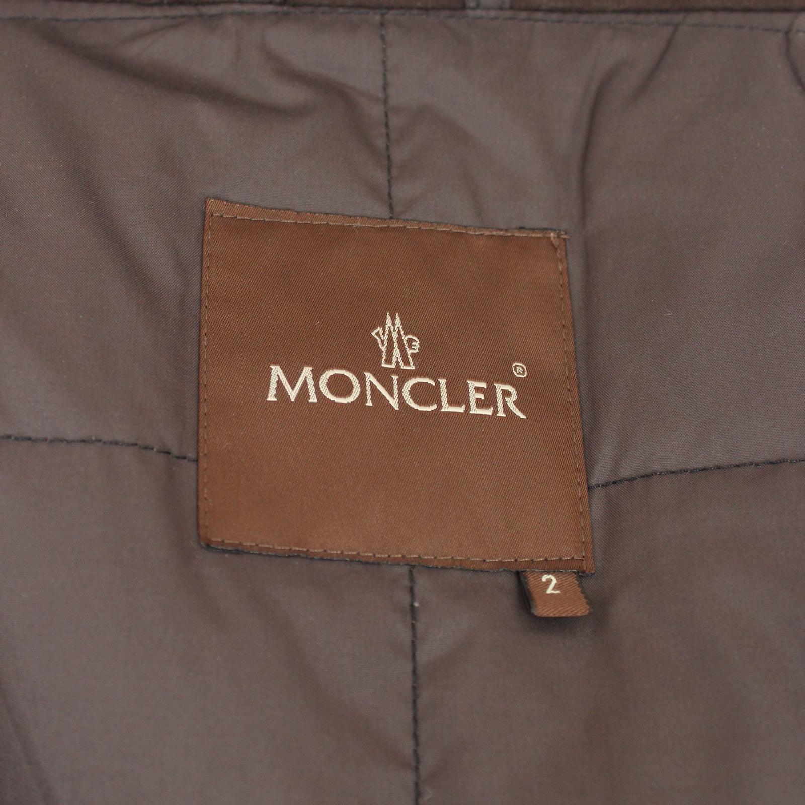 Moncler Brown Long Goose Down Coat 2000s For Sale 4
