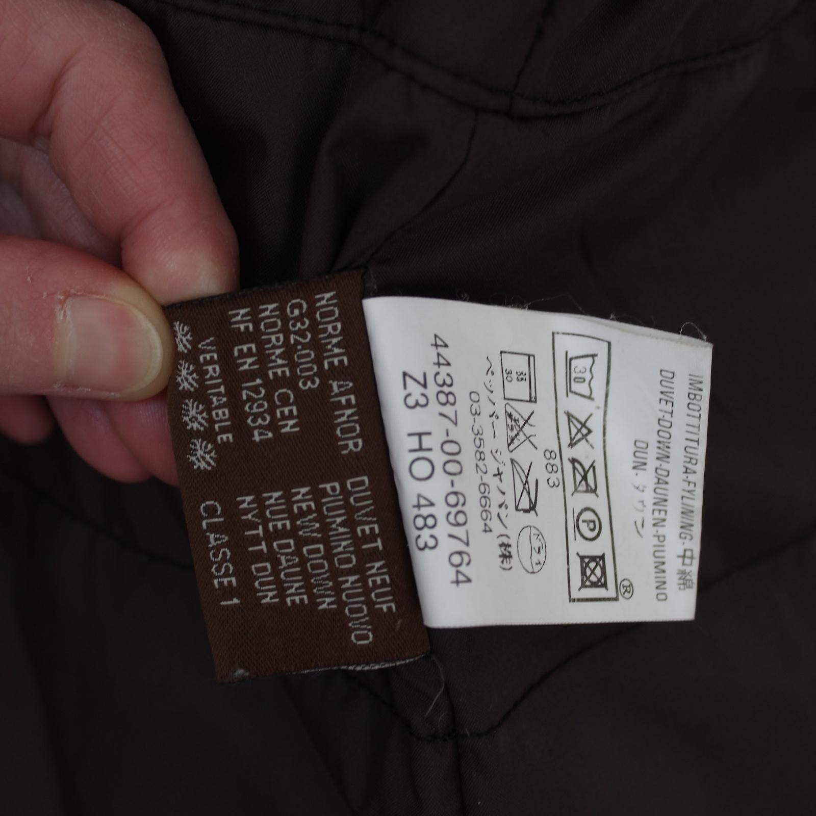 Moncler Brown Long Goose Down Coat 2000s For Sale 5