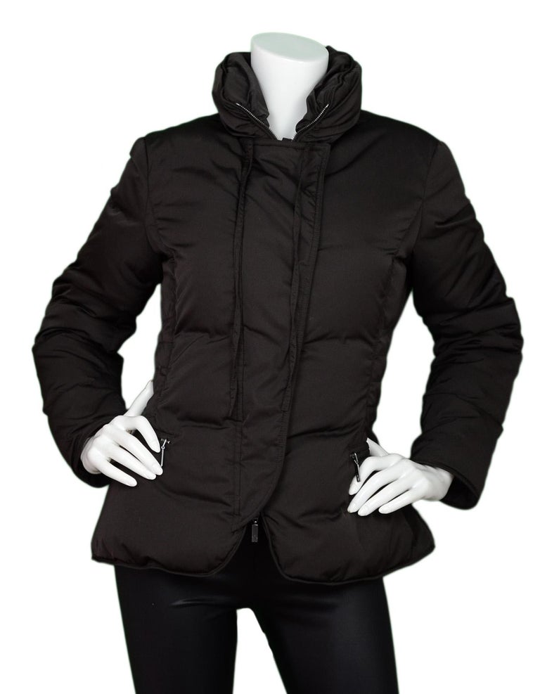moncler puffer jacket brown