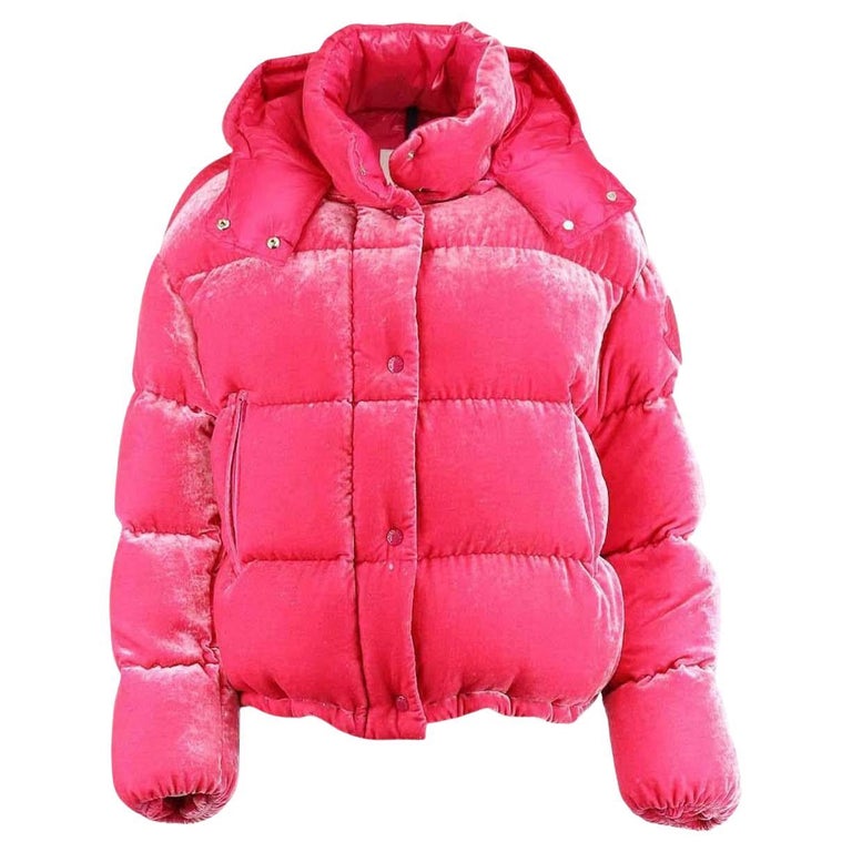uitspraak Stam Van Moncler Caille Quilted Velvet Down Jacket UK 12 For Sale at 1stDibs |  moncler velvet down jacket