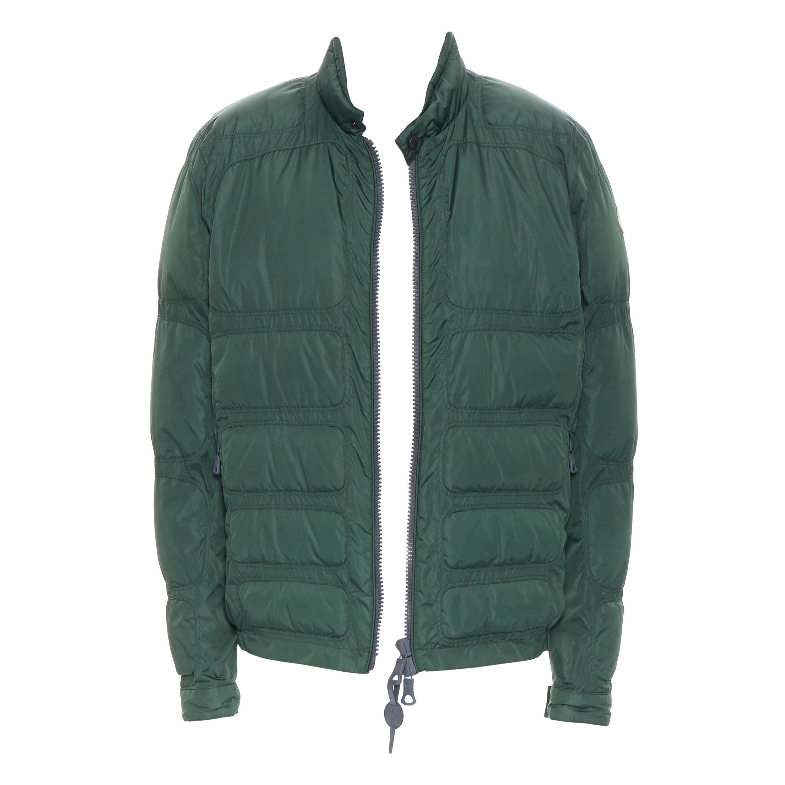 MONCLER Cheriton Giubbotto green down feather padded puffer winter jacket US3 L
