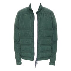 Used MONCLER Cheriton Giubbotto green down feather padded puffer winter jacket US3 L