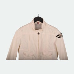 Moncler Daphne Women's White Jacket Size Small in Excellent Condition