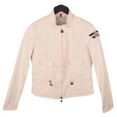 Moncler Daphne Women's White Jacket Size Small in Excellent Condition