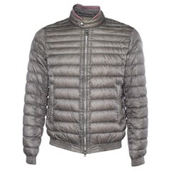 Moncler Dark Beige Synthetic Quilted Garin Jacket L
