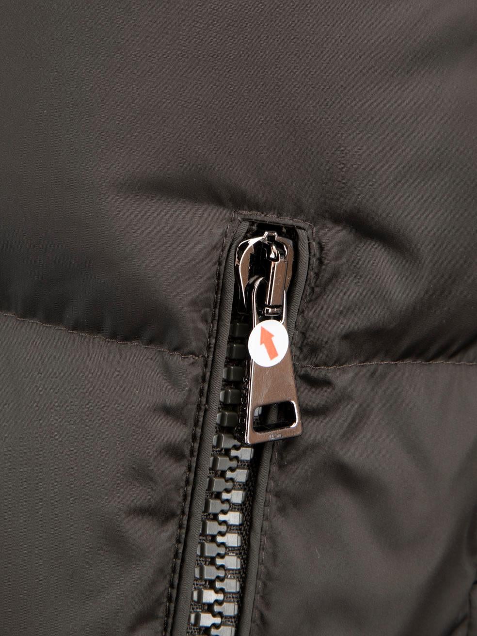 Moncler Dark Green Viburnum Down Jacket Size XXL For Sale 5