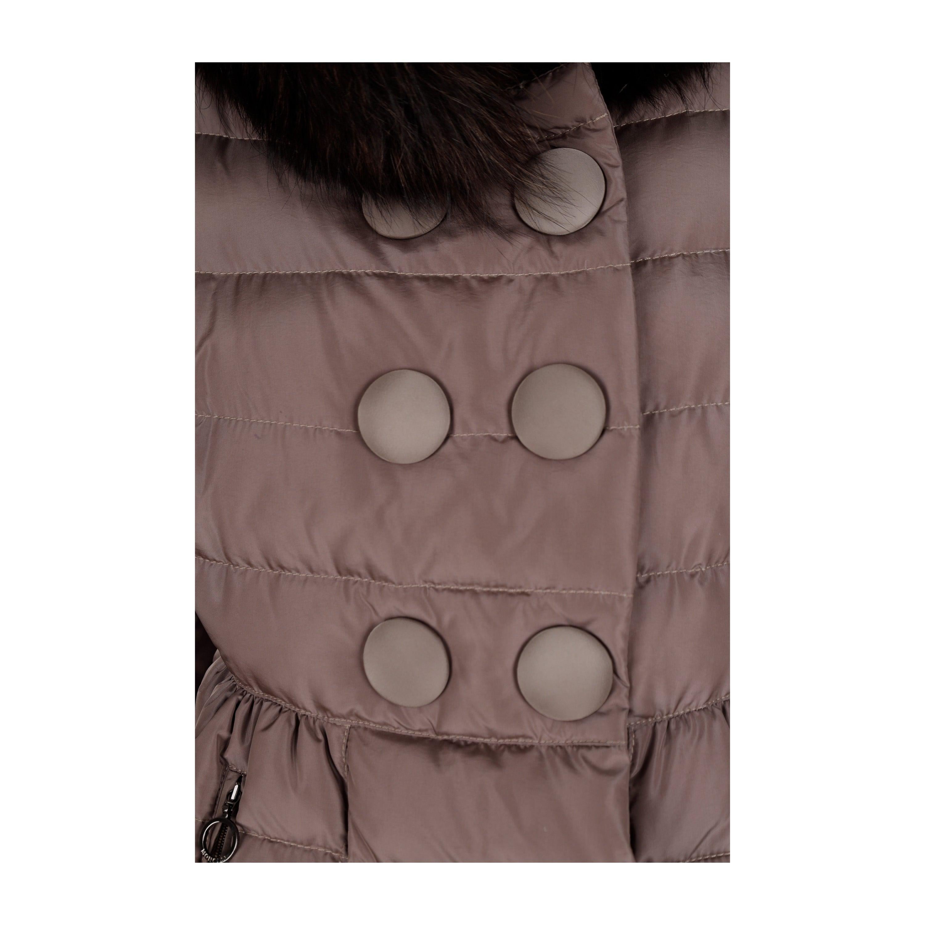 Black Moncler Down Jacket With Fur - '10s For Sale