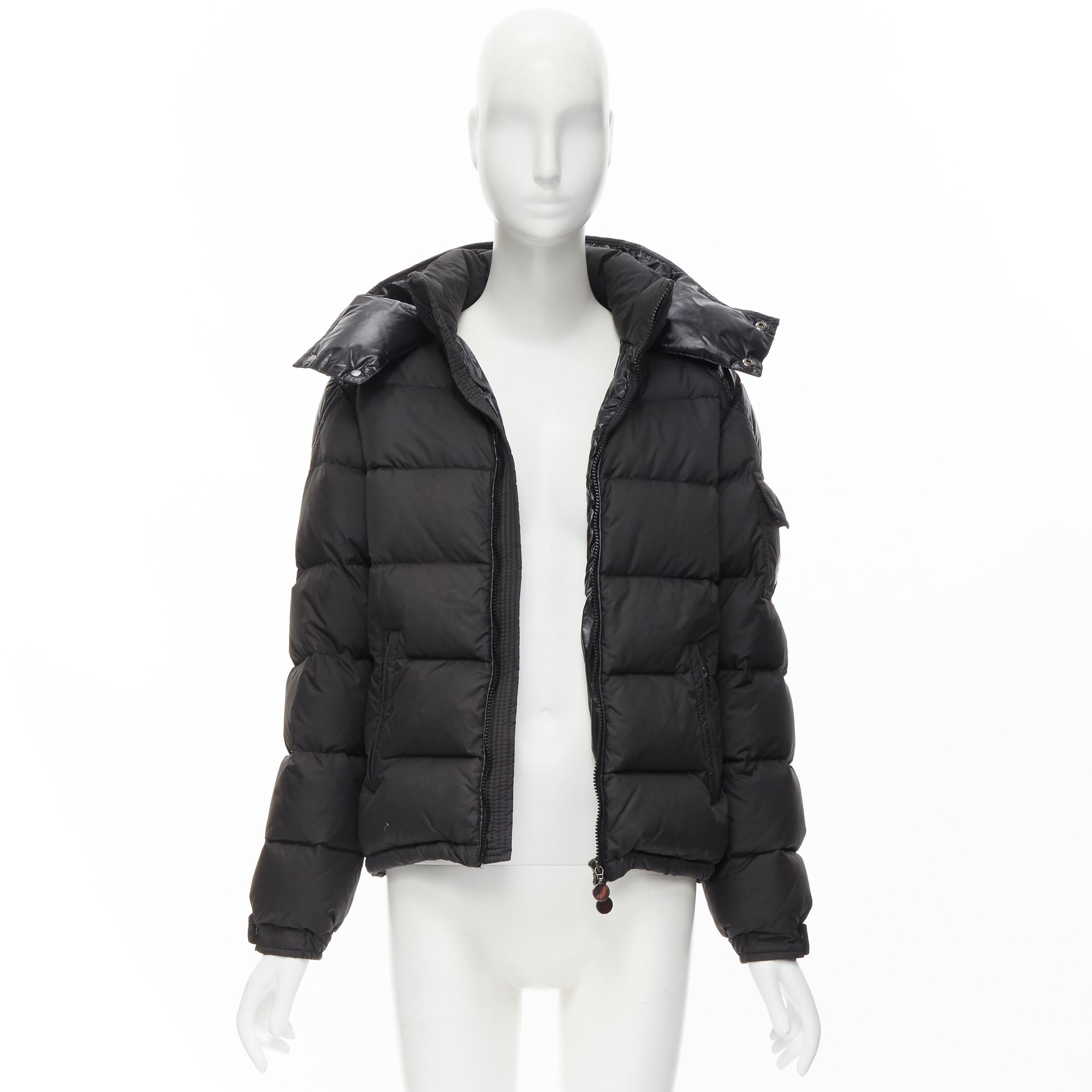 MONCLER Enfants Via Friuli 13 black New Down puffer jacket 14Y XS For Sale  at 1stDibs