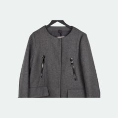 Moncler Euphemia Damen-Wollmantel, Größe 4 L, 75 % Wolle, Zustand: sehr gut