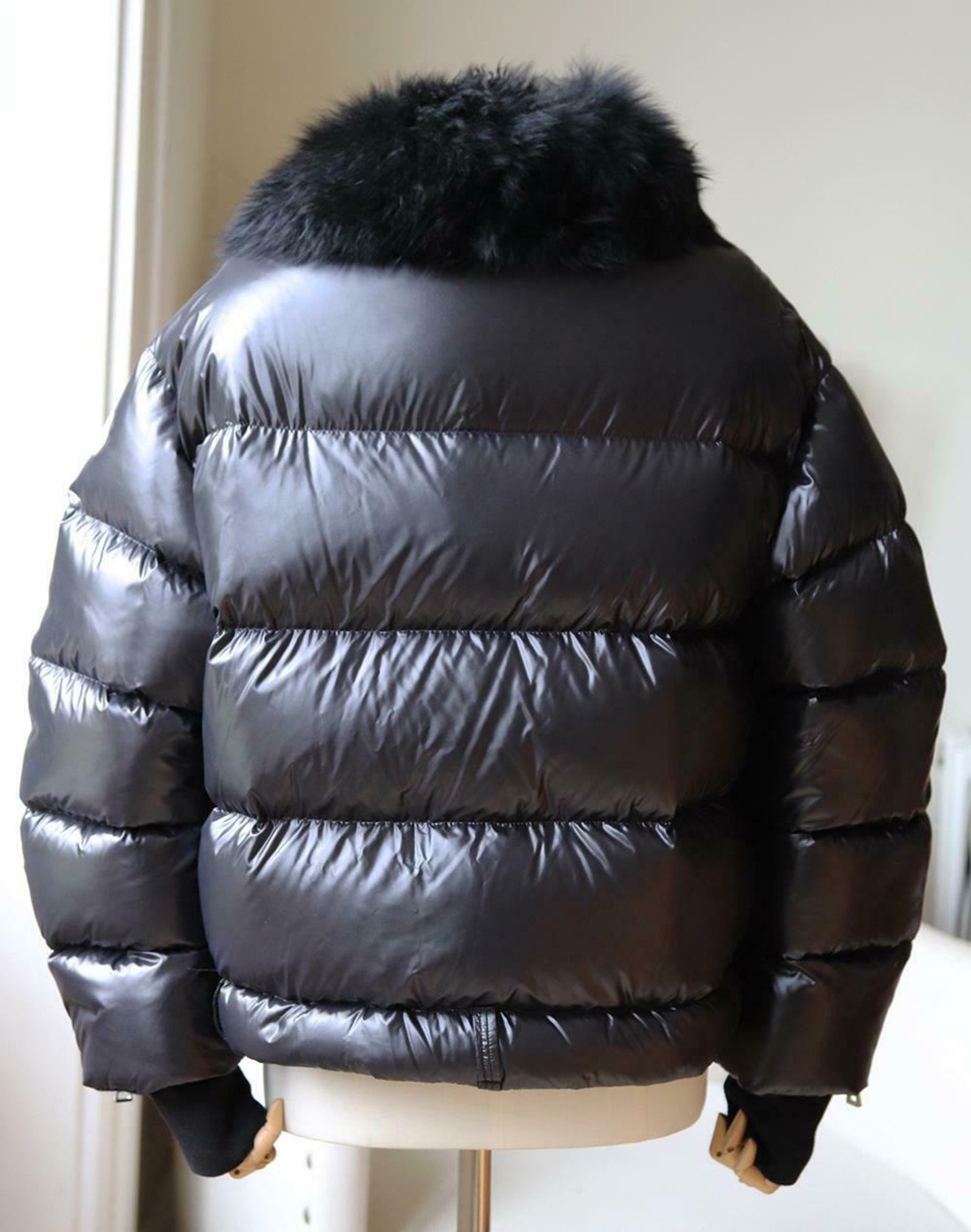 Moncler Foulque Shearling Trimmed Quilted Patent Shell Down Jacket at  1stDibs | moncler foulque jacket, foulque moncler