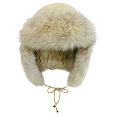 Gorro de piel de zorro Moncler