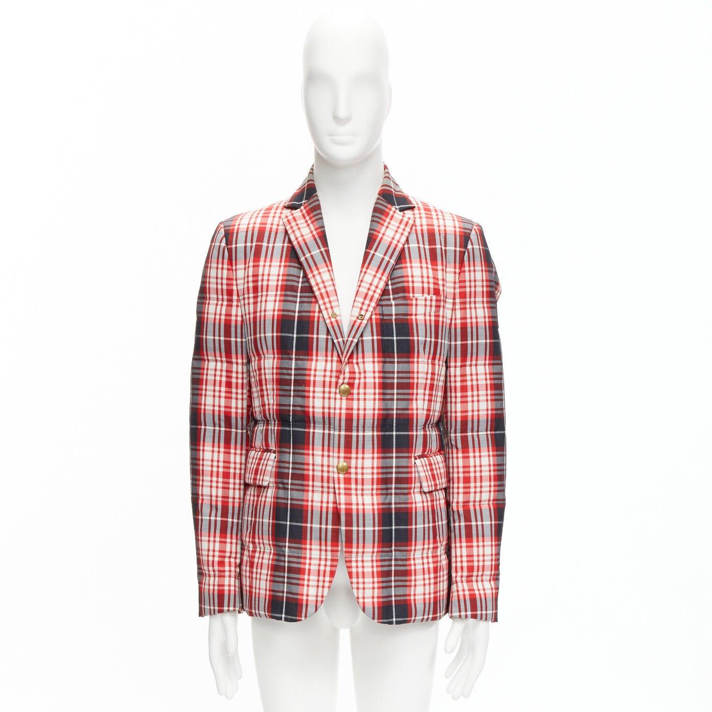 Moncler GAMME BLEU Giacca rosso nero con piuma d'oca Sz 3 L. in vendita 4