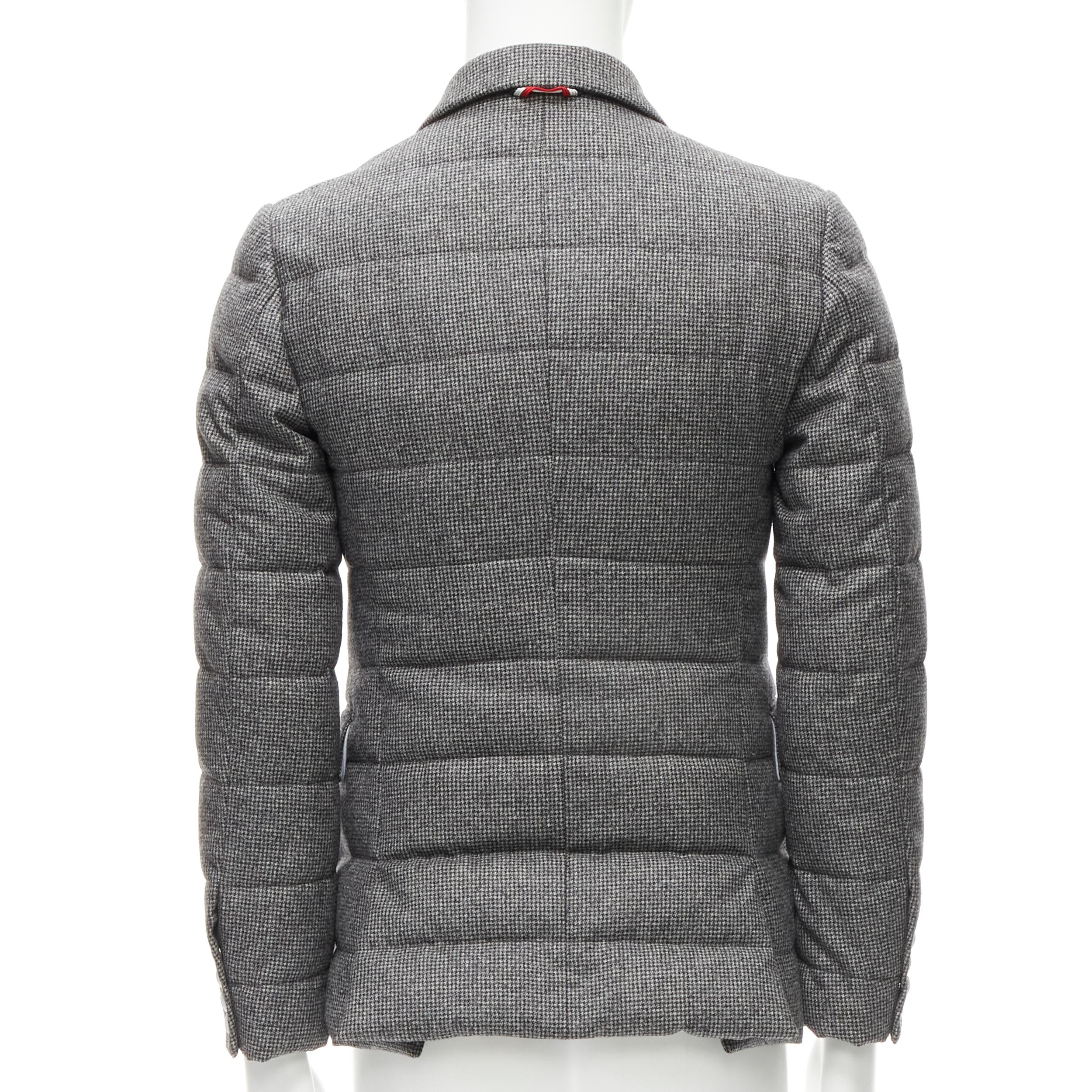 MONCLER GAMME BLEU Thom Browne G32-003 Norme Afnor puffer blazer S In Excellent Condition In Hong Kong, NT