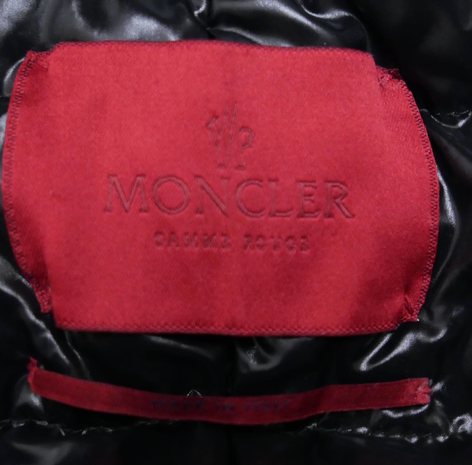 Moncler Gamme Rouge - Giacca trapuntata in lana grigia con fiocco sul davanti in vendita 4
