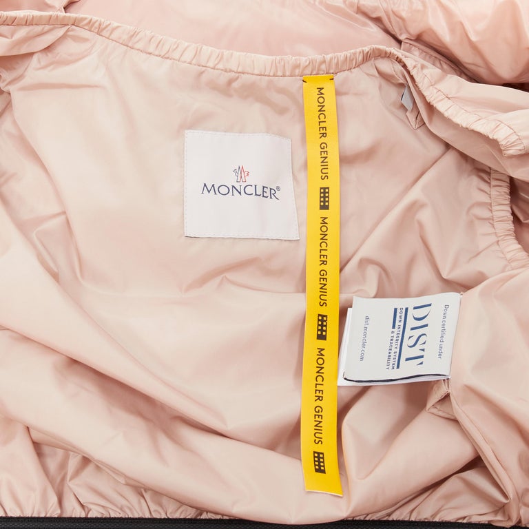 MONCLER GENIUS Pierpaolo Piccioli yellow pure goose down padded puffer US0  XS For Sale at 1stDibs