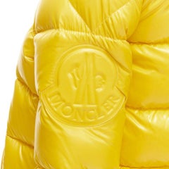 MONCLER GENIUS Pierpaolo Piccioli yellow pure goose down padded puffer US0 XS
