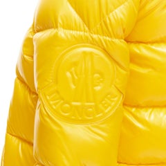 MONCLER GENIUS Pierpaolo Piccioli yellow pure goose down padded puffer US0 XS
