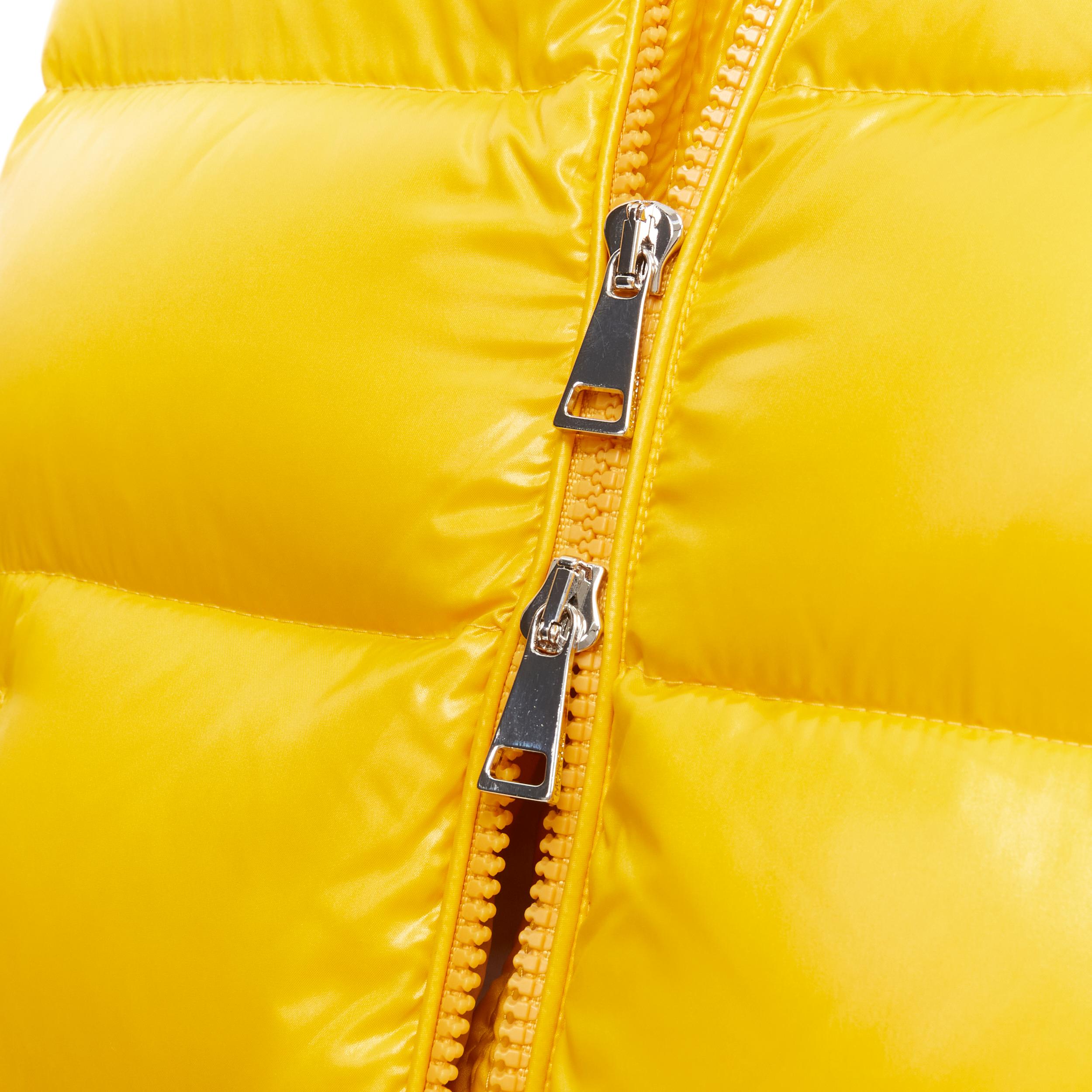 MONCLER GENIUS Pierpaolo Piccioli yellow pure goose down padded puffer US0 XS 1