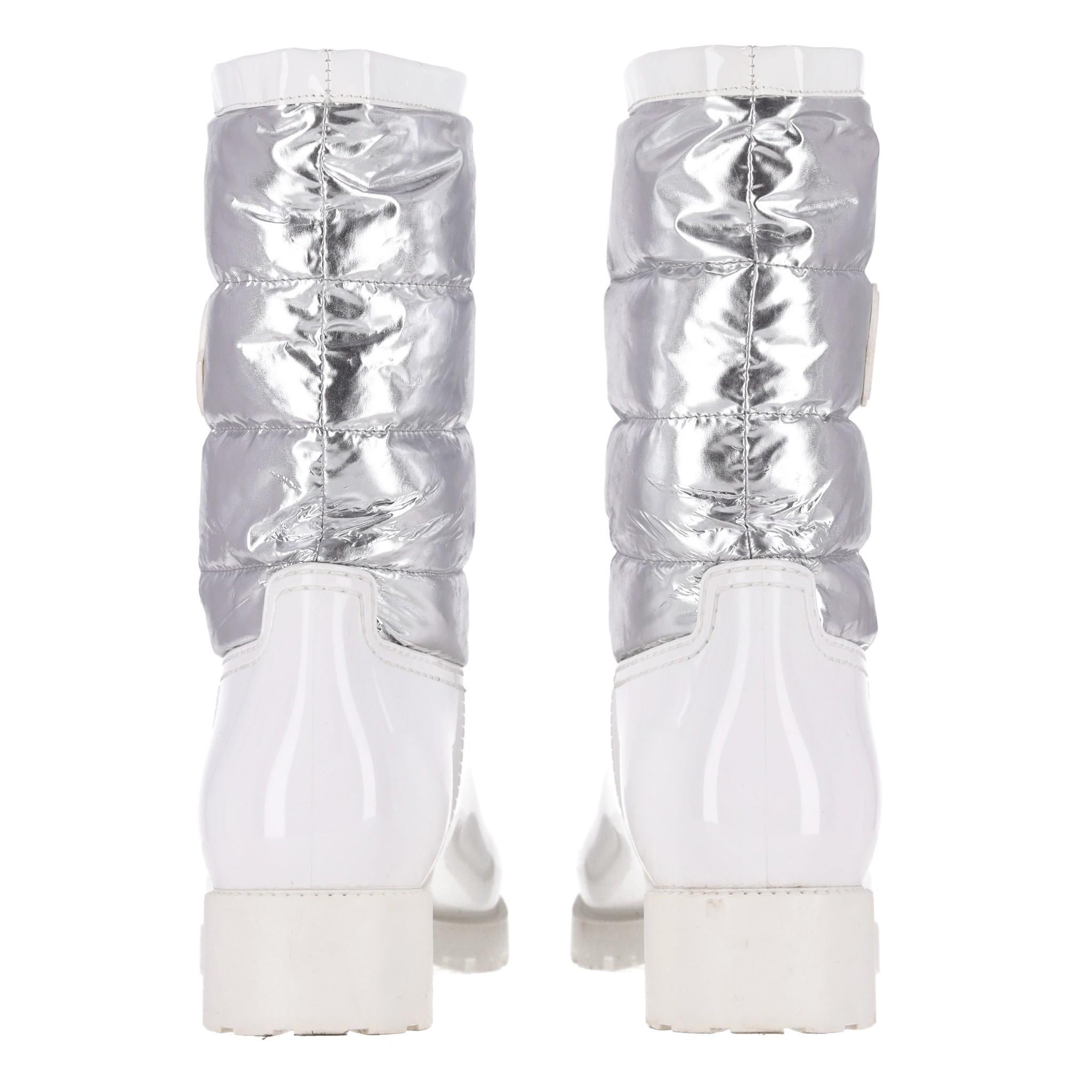 Women's Moncler Gisele Metallic Rain Boots For Sale