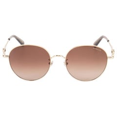 Moncler Gold 
Brown Gradient Runde Sonnenbrille