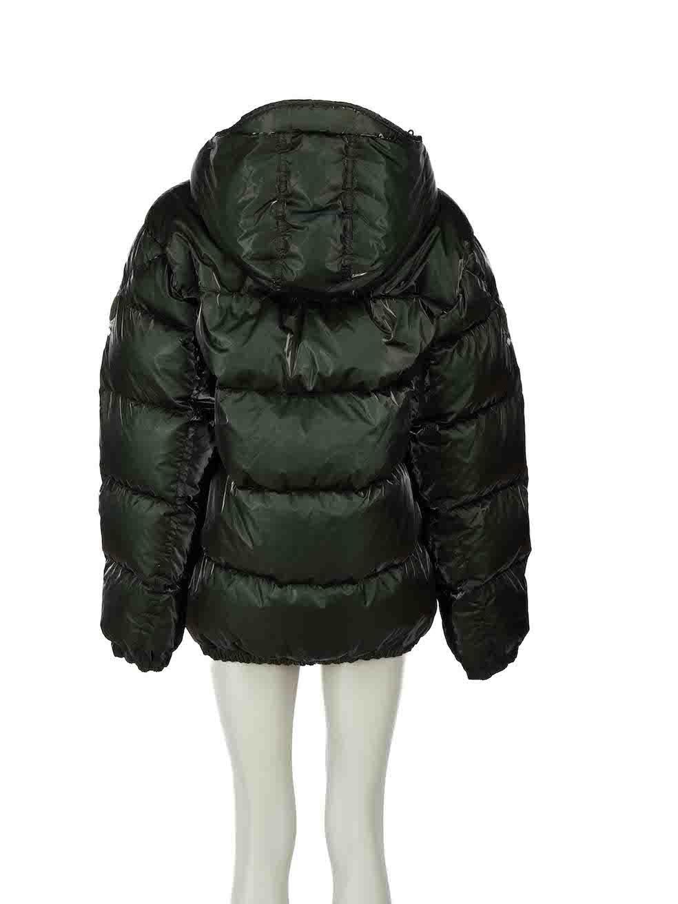 Black Moncler Green 1017 ALYX 9SM Almondis Shell Coat Size M
