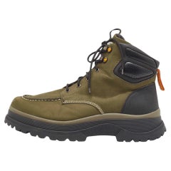 Moncler Greene & Greene & Greene & Greene Stivali in pelle e nabuk Taglia 45