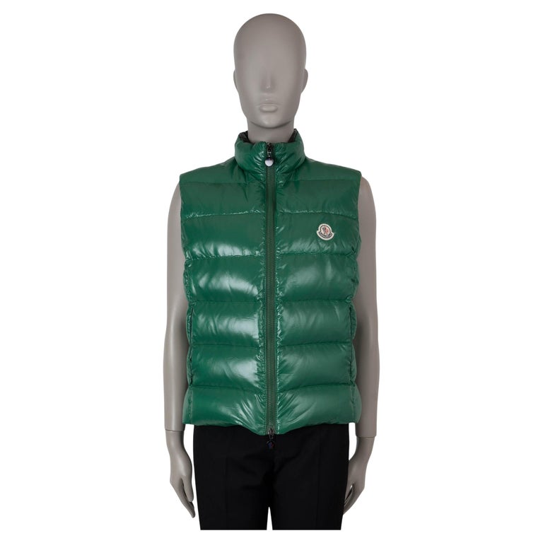 Moncler, gilet in nylon verde GHANY DOWN PUFFER Giacca XL in