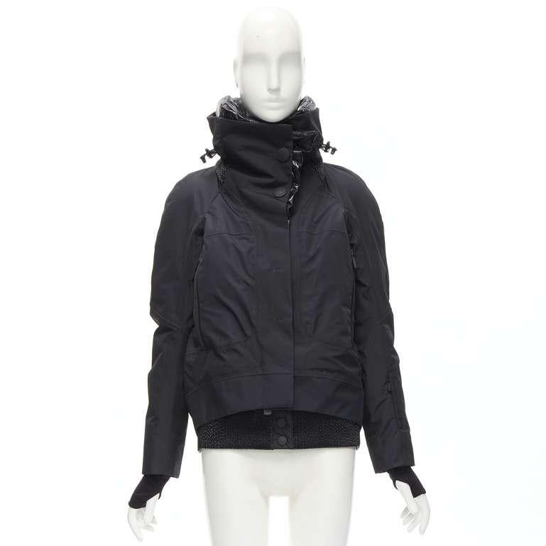 MONCLER GRENOBALE G32-003 Norme Afnor nero, piumino con cappuccio Sz.0 XS 7