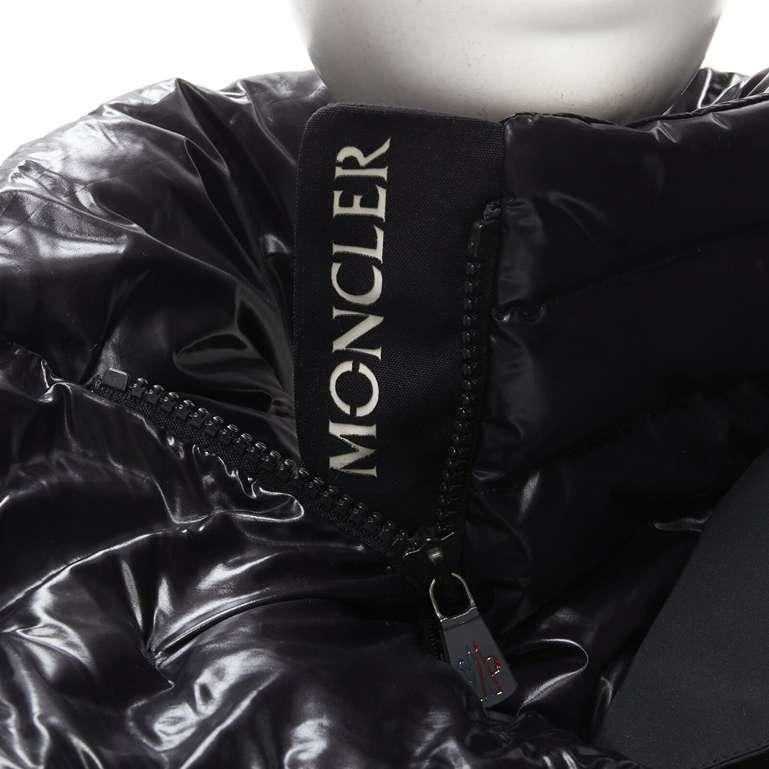 MONCLER GRENOBALE G32-003 Norme Afnor black down hooded puffer jacket ...