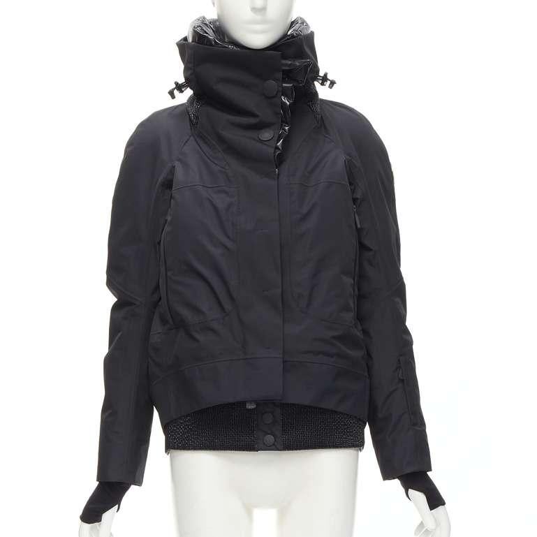 MONCLER GRENOBALE G32-003 Norme Afnor nero, piumino con cappuccio Sz.0 XS In condizioni ottime a Hong Kong, NT