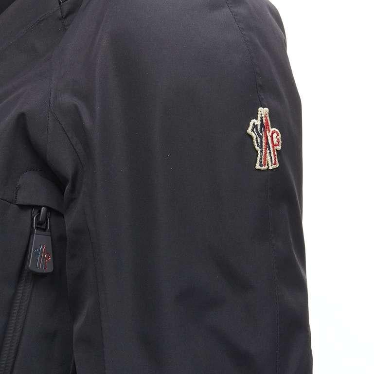 MONCLER GRENOBALE G32-003 Norme Afnor nero, piumino con cappuccio Sz.0 XS 4