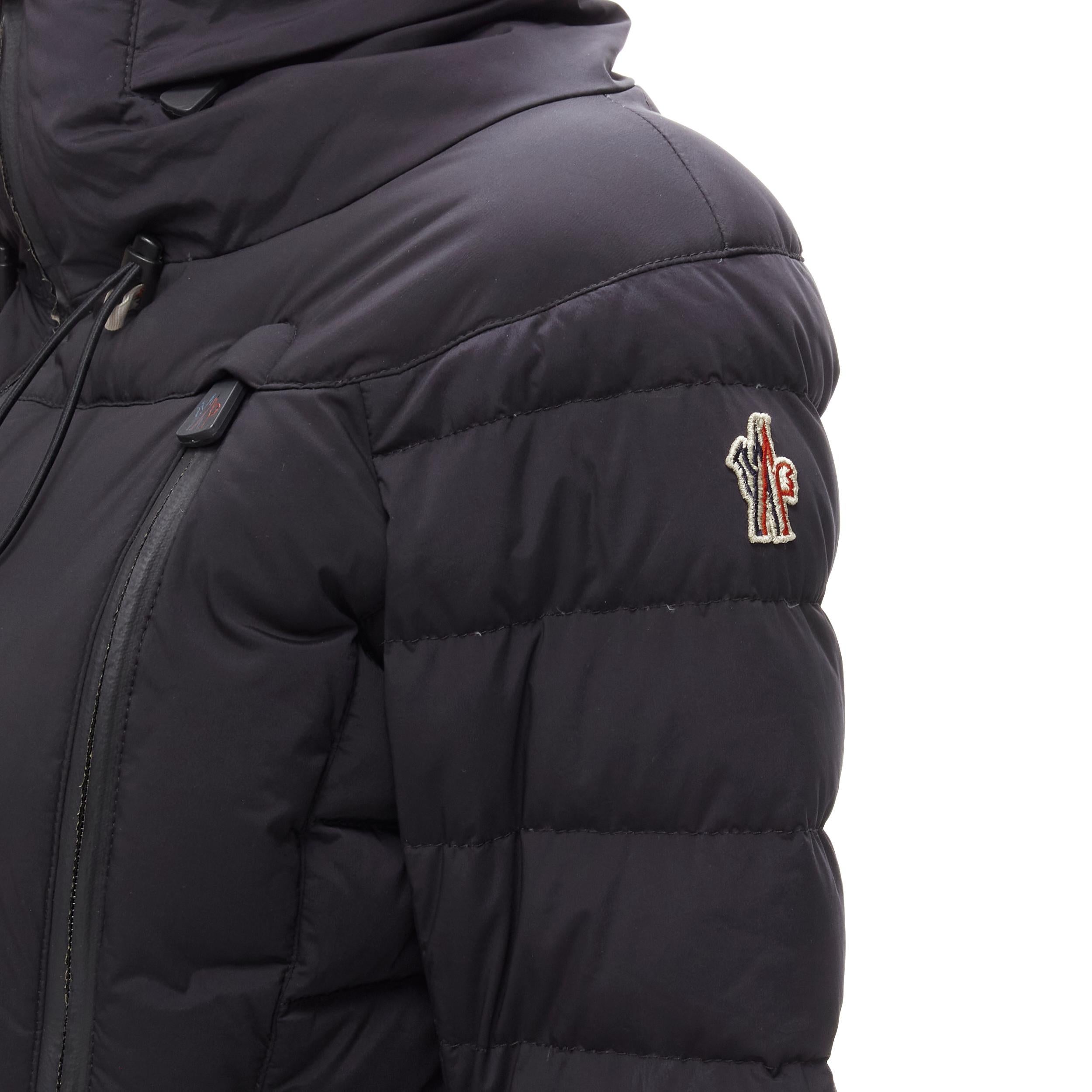 MONCLER GRENOBLE Bear Giubotto black nylon new down puffer jacket Size 1 S
Reference: JACG/A00049
Brand: Moncler Grenoble
Material: Nylon
Color: Black
Pattern: Solid
Extra Detail: Snap button at lining. Zipper pocket at lining. Packable hood under