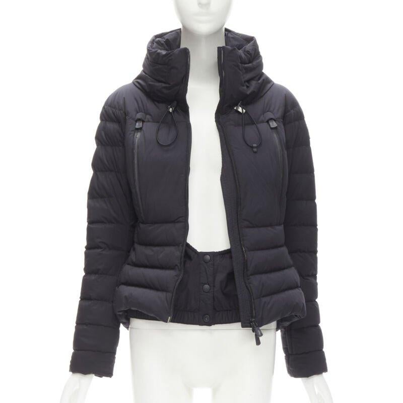 Noir MONCLER GRENOBLE Bear Giubotto noir nylon new down puffer jacket Size 1 S en vente