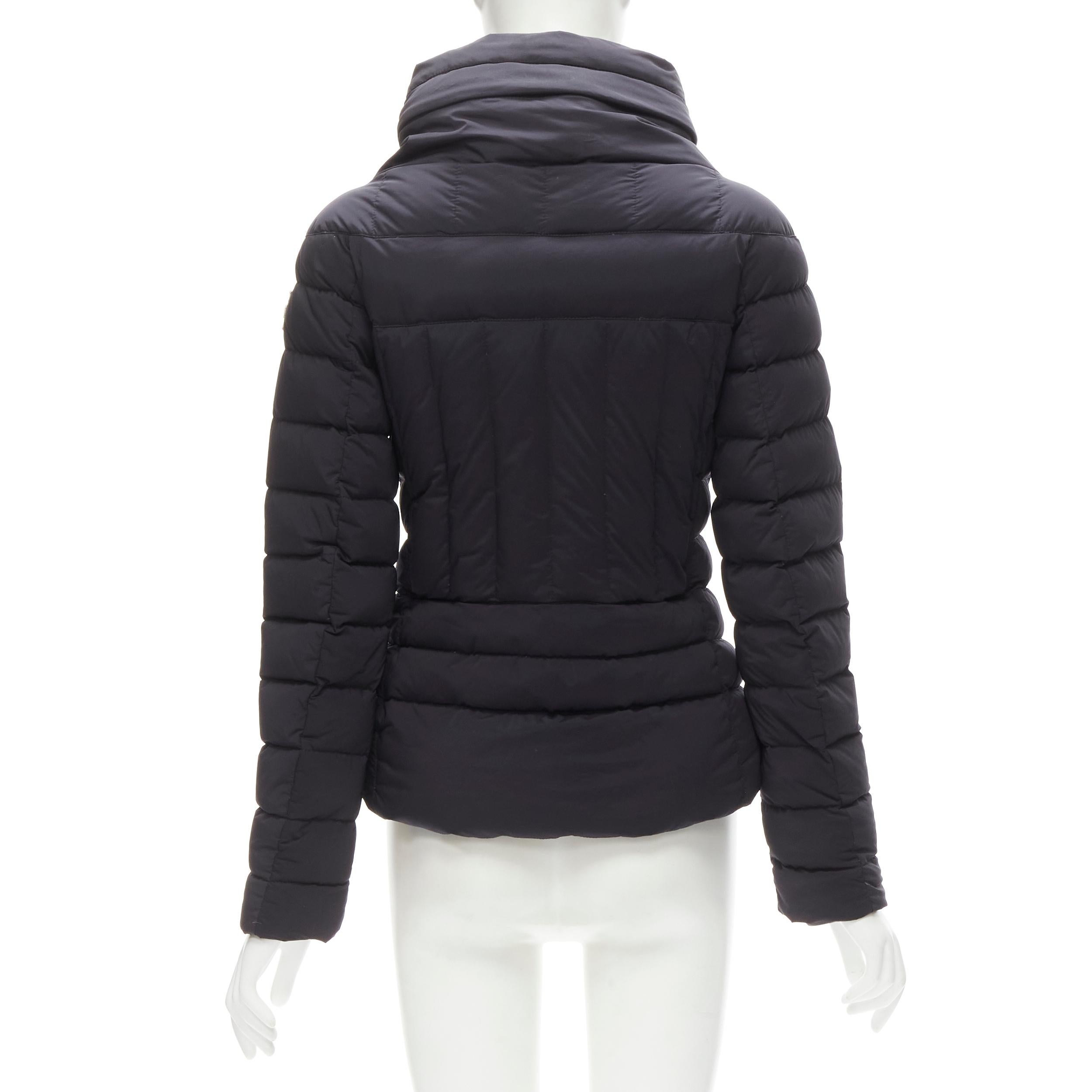 MONCLER GRENOBLE Bear Giubotto black nylon new down puffer jacket Size 1 S In Fair Condition In Hong Kong, NT