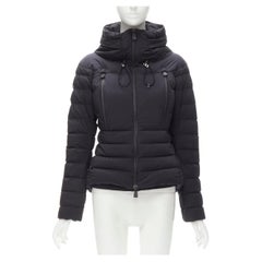 Used MONCLER GRENOBLE Bear Giubotto black nylon new down puffer jacket Size 1 S