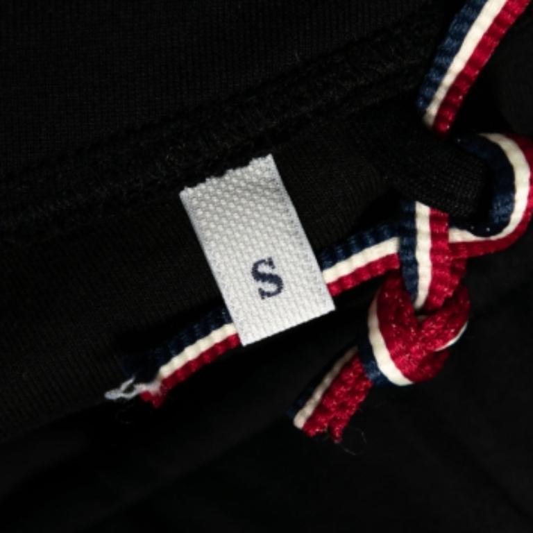Men's Moncler Grenoble Black Jersey Contrast Trimmed Sweatpants S For Sale