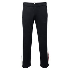 Moncler Grenoble - Pantalon de survêtement en jersey noir avec bordure contrastée S