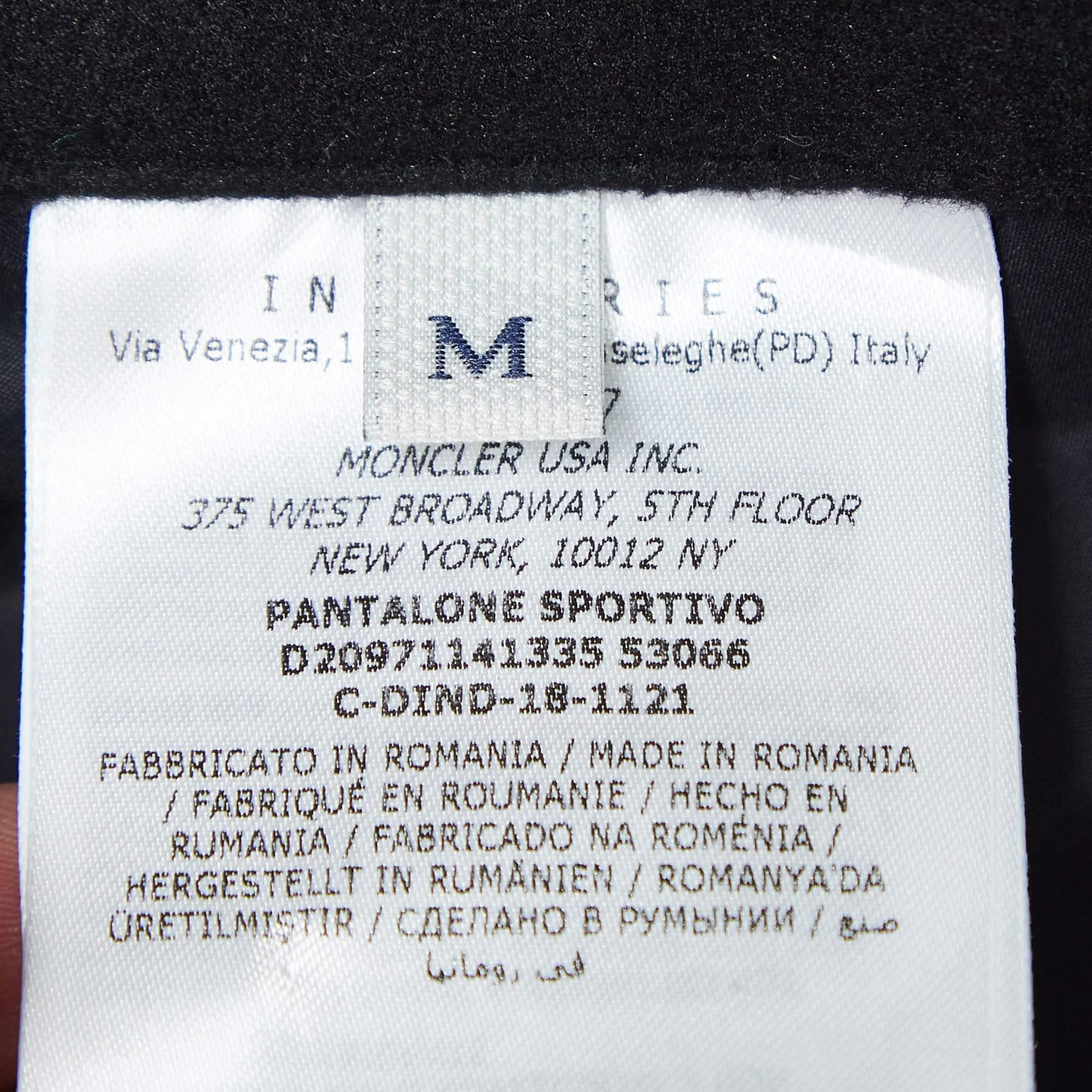 Donna Moncler Grenoble Pantaloni da sci in nylon nero M. in vendita
