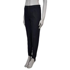 MONCLER GRENOBLE black nylon SPORTIVO STIRRUP SKI Pants 42 M