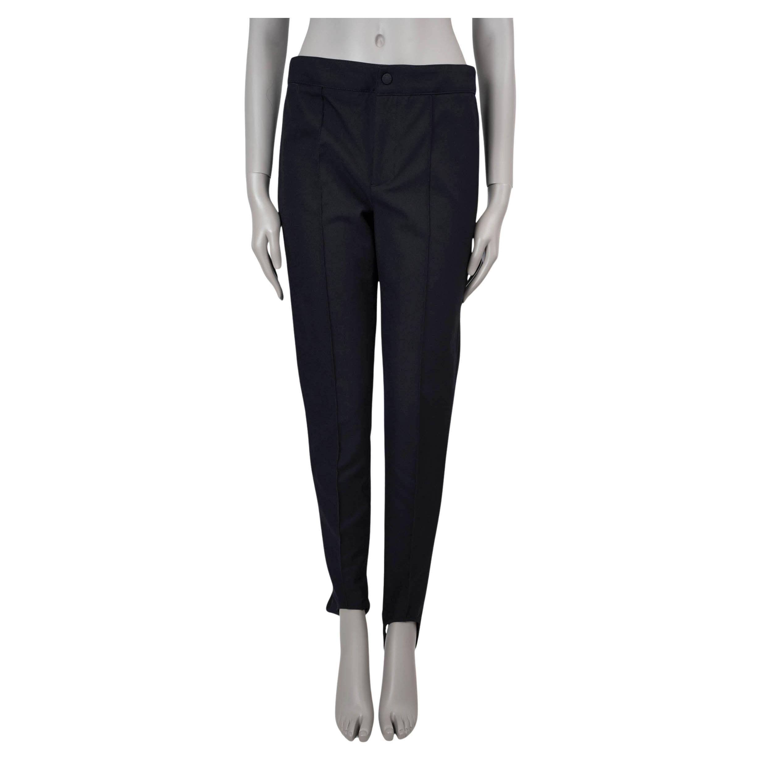 Moncler Grenoble nero in nylon SPORTIVO STIRRUP SKI Pants 42 M. in vendita