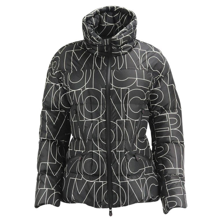 Moncler Grenoble Dixence Printed Quilted Down Ski Jacket Uk 14 For Sale at  1stDibs