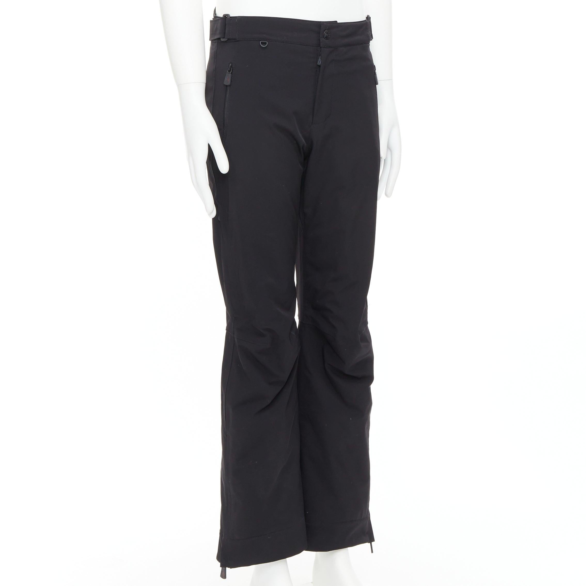 Noir MONcler Grenoble Pantaloni Da A noir nylon flare ski pants S en vente