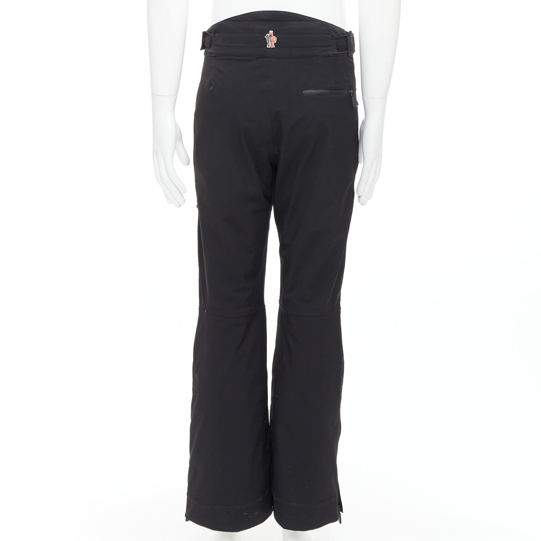 MONcler Grenoble Pantaloni Da A noir nylon flare ski pants S Pour hommes en vente