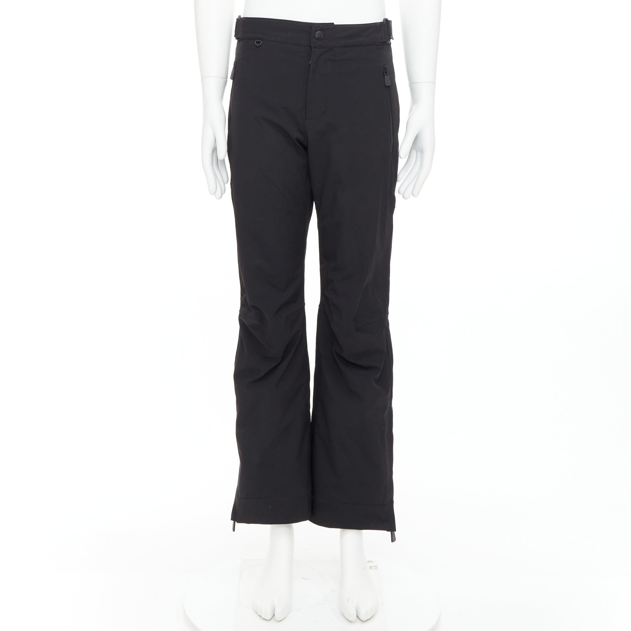 MONcler Grenoble Pantaloni Da A noir nylon flare ski pants S en vente 4