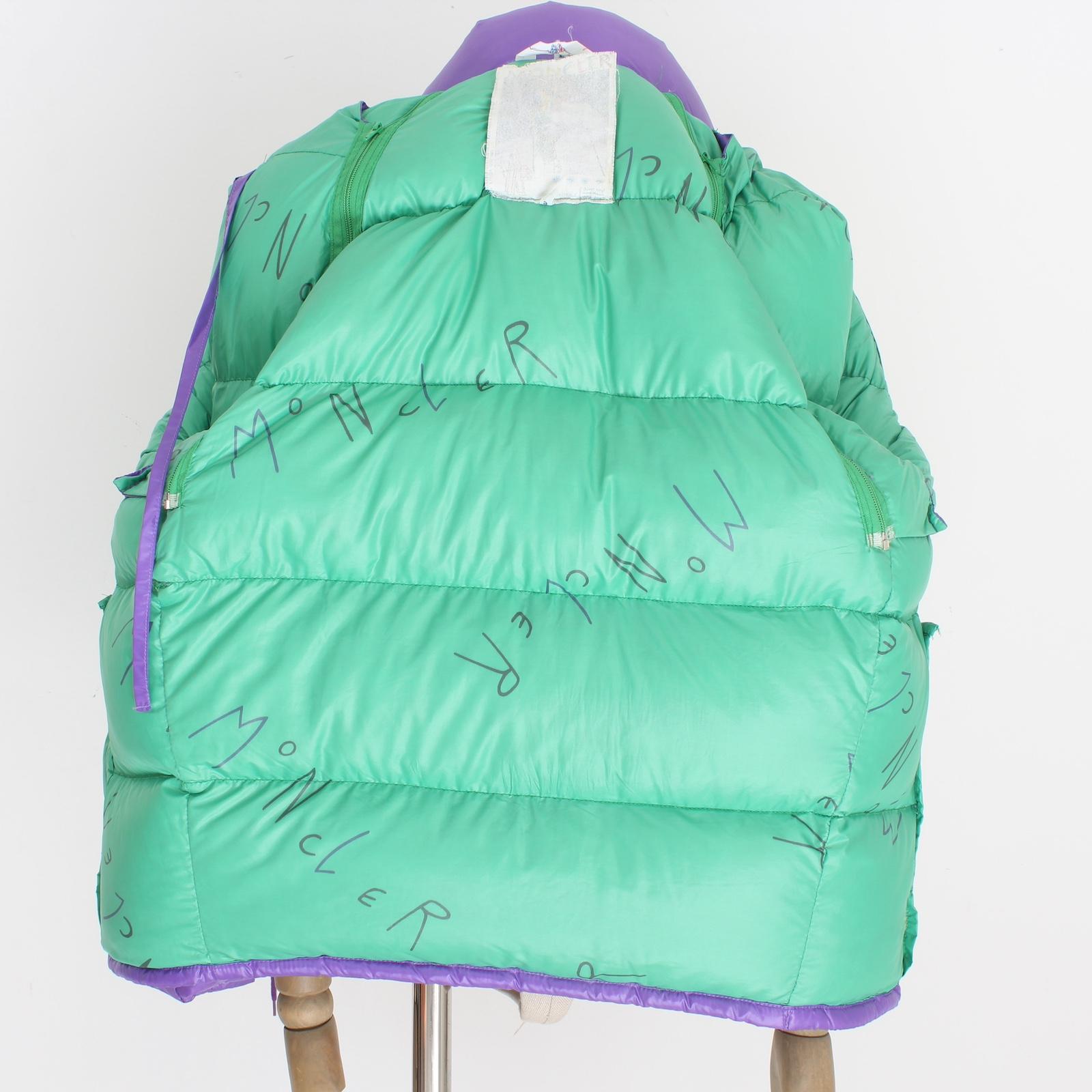 Moncler Grenoble Purple Goose Down Bomber Jacket Vintage 90s 7